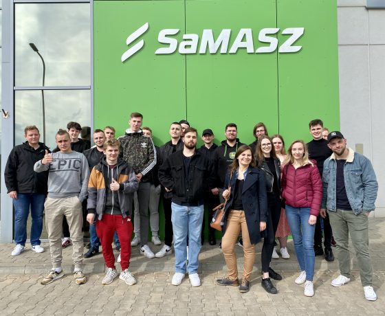 Wizyta studentów Politechniki Białostockiej w zabłudowskim zakładzie SaMASZ