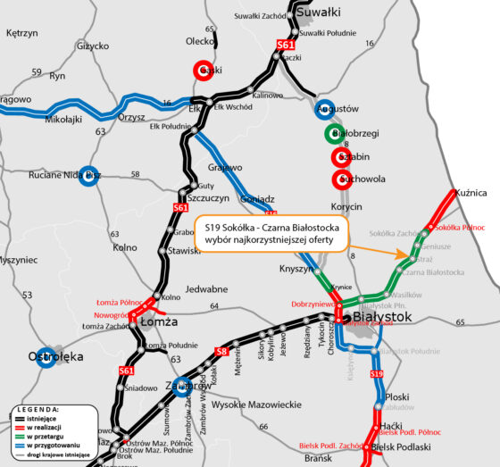 Rozstrzygnięto przetarg na budowę odcinka trasy S19 na Podlasiu