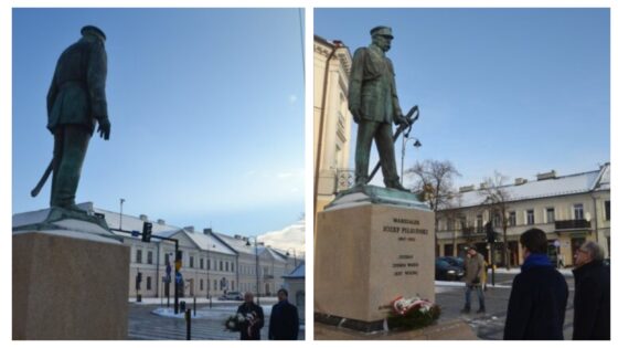 Suwalczanie pamietają o 156. rocznicy urodzin Marszałka Piłsudskiego