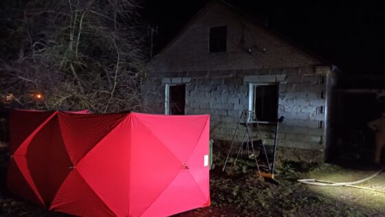 Tragiczny pożar domu w miejscowości Krugło w powiecie sokólskim