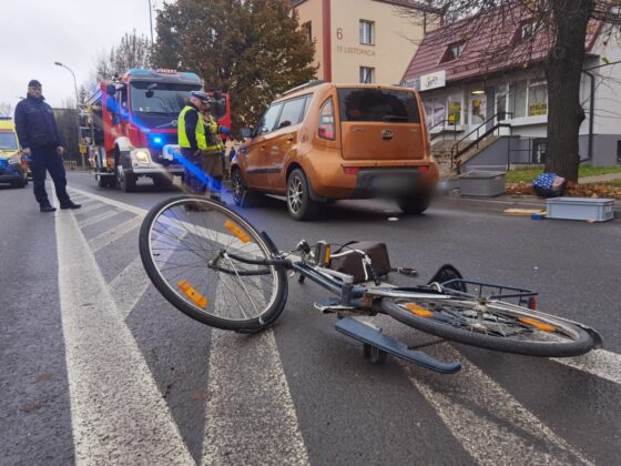 DK19 Siemiatycze. Potrącenie kobiety przeprowadzającej rower przez przejście dla pieszych