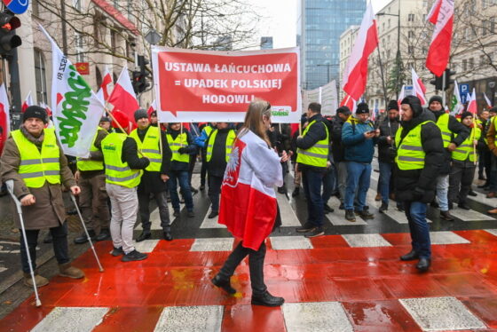 Protest rolników w Warszawie