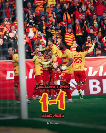 Ekstraklasa piłkarska – Jagiellonia – Pogoń 1:1
