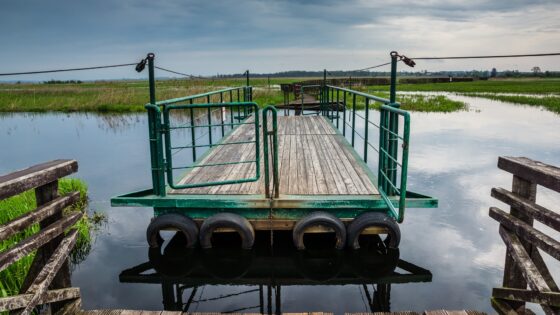 Kładka Waniewo – Śliwno zamknięta, platformy zablokowane