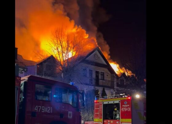 Pożar hotelu w Siemiatyczach