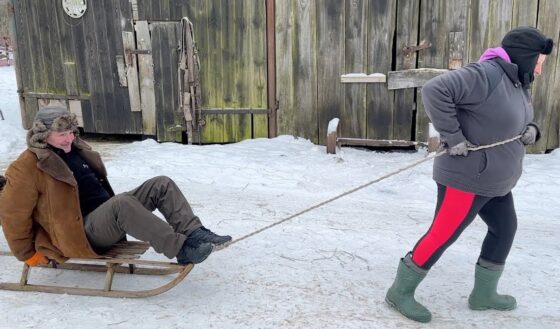 Bronowo. Zimowe zabawy na wsi