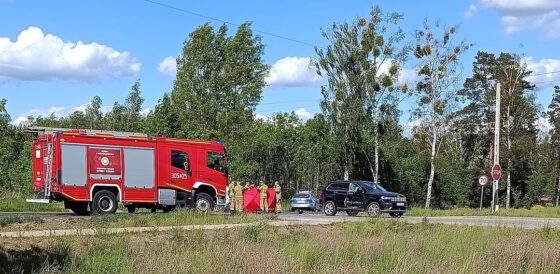Tragiczny wypadek na drodze krajowej nr 65 w Grabówce