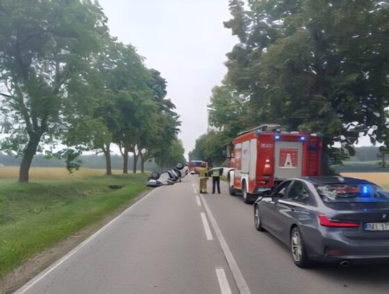 Sześć osób w szpitalu po zderzeniu samochodów na drodze Kolno-Łomża